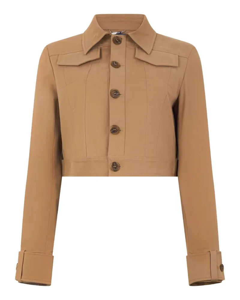 Alberta Ferretti Jacke mit Knopfleiste - Nude Nude