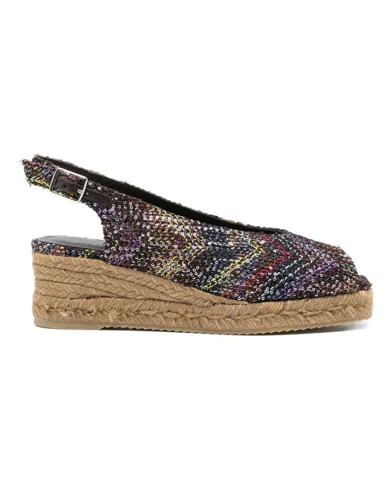 Missoni open-toe slingback sandals - Schwarz Schwarz