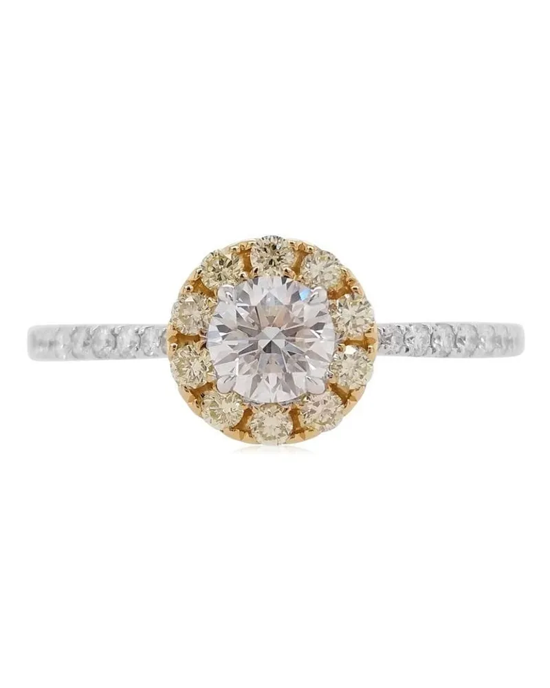 HYT Jewelry 18kt Weißgoldring mit Diamanten - Silber Silber