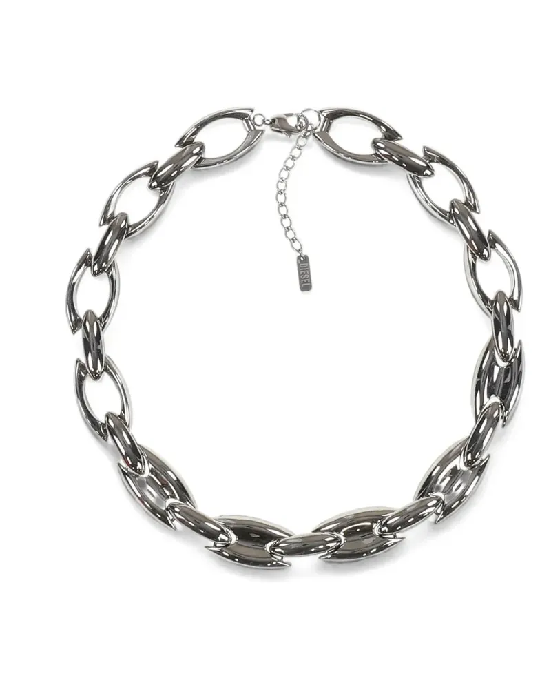 Diesel chain-link necklace - Silber Silber
