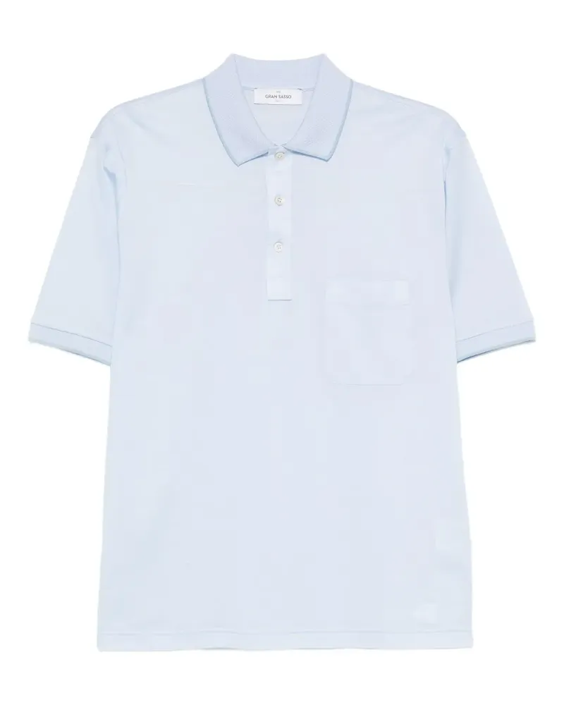 Gran Sasso Klassisches Poloshirt - Blau Blau