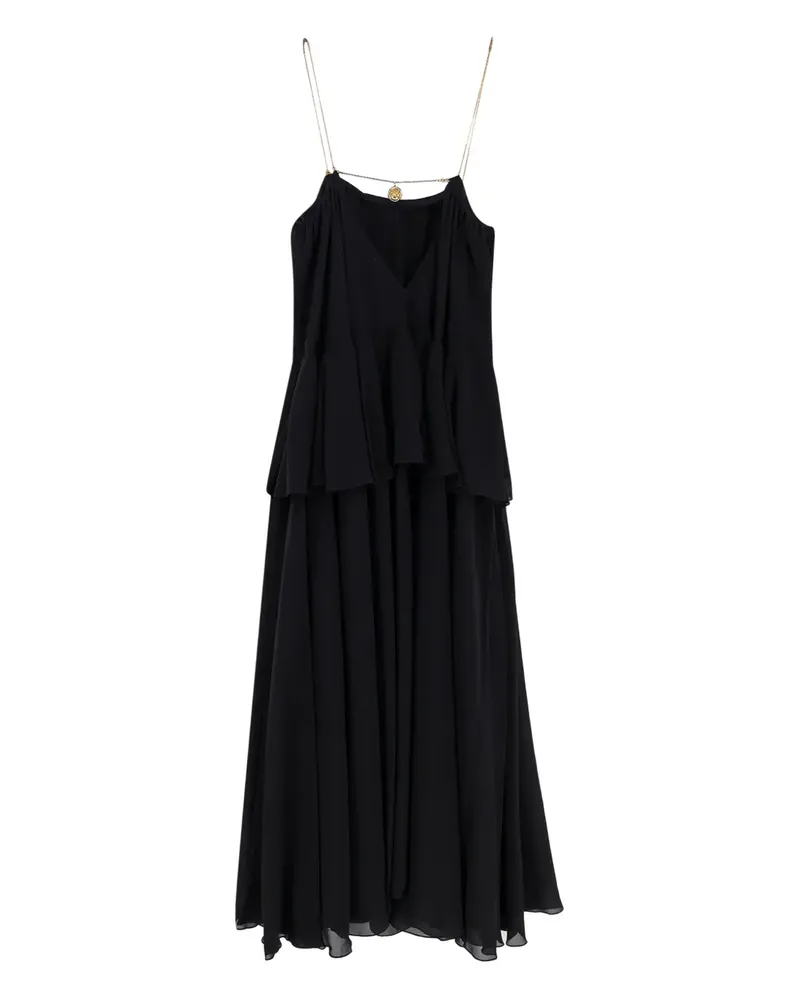 Chloé tiered maxi dress - Schwarz Schwarz
