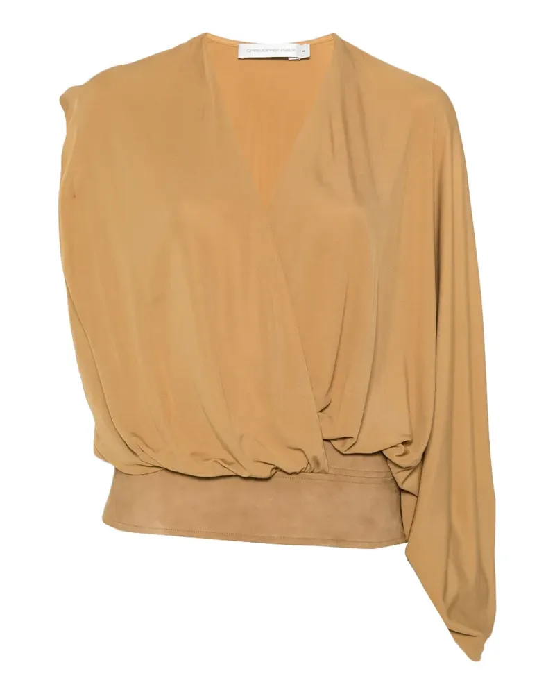Christopher Esber V-neck blouse - Braun Braun