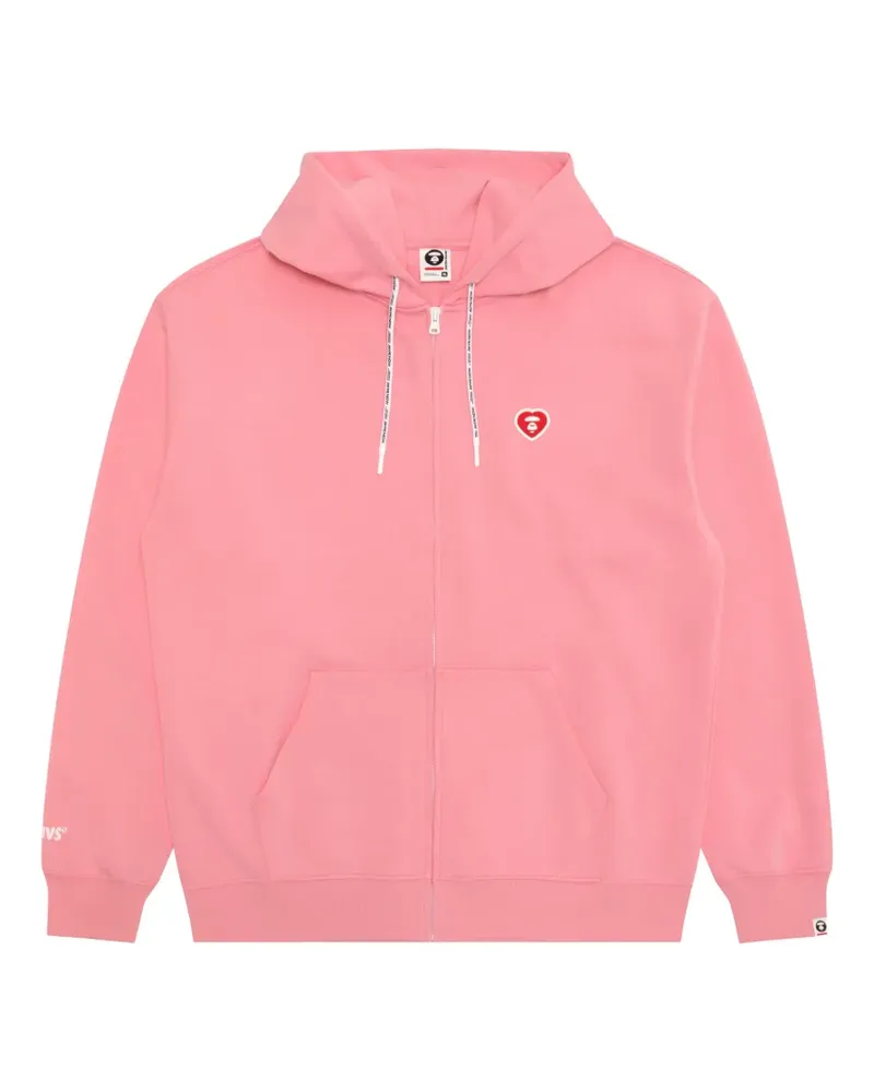 BAPE Kapuzenjacke mit Herz-Motiv - Rosa Rosa