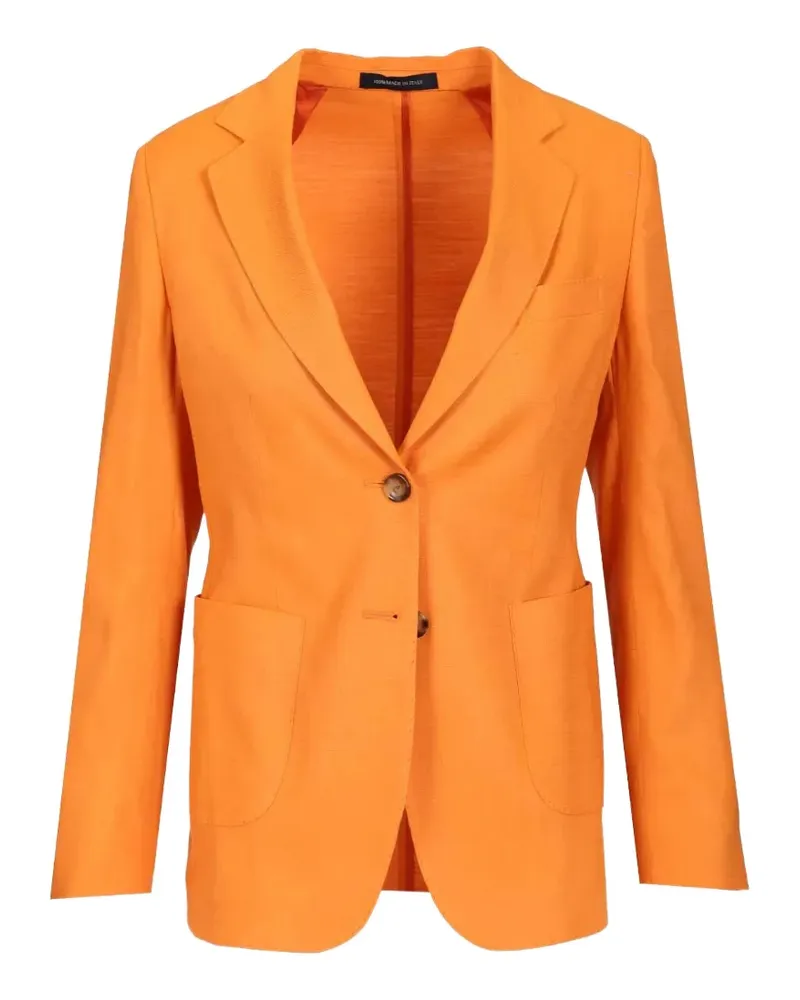 Sartoria Latorre single-breasted patch-pocket blazer - Orange Orange