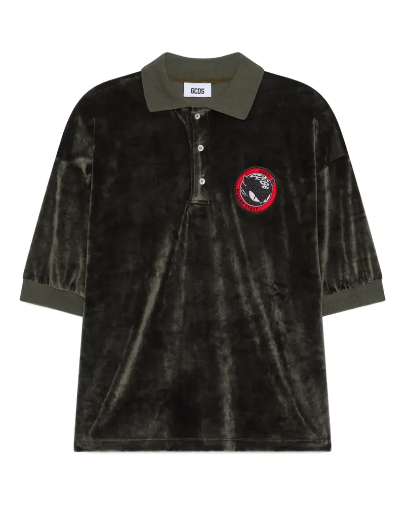 GCDS Poloshirt mit Patch - Grün Grün