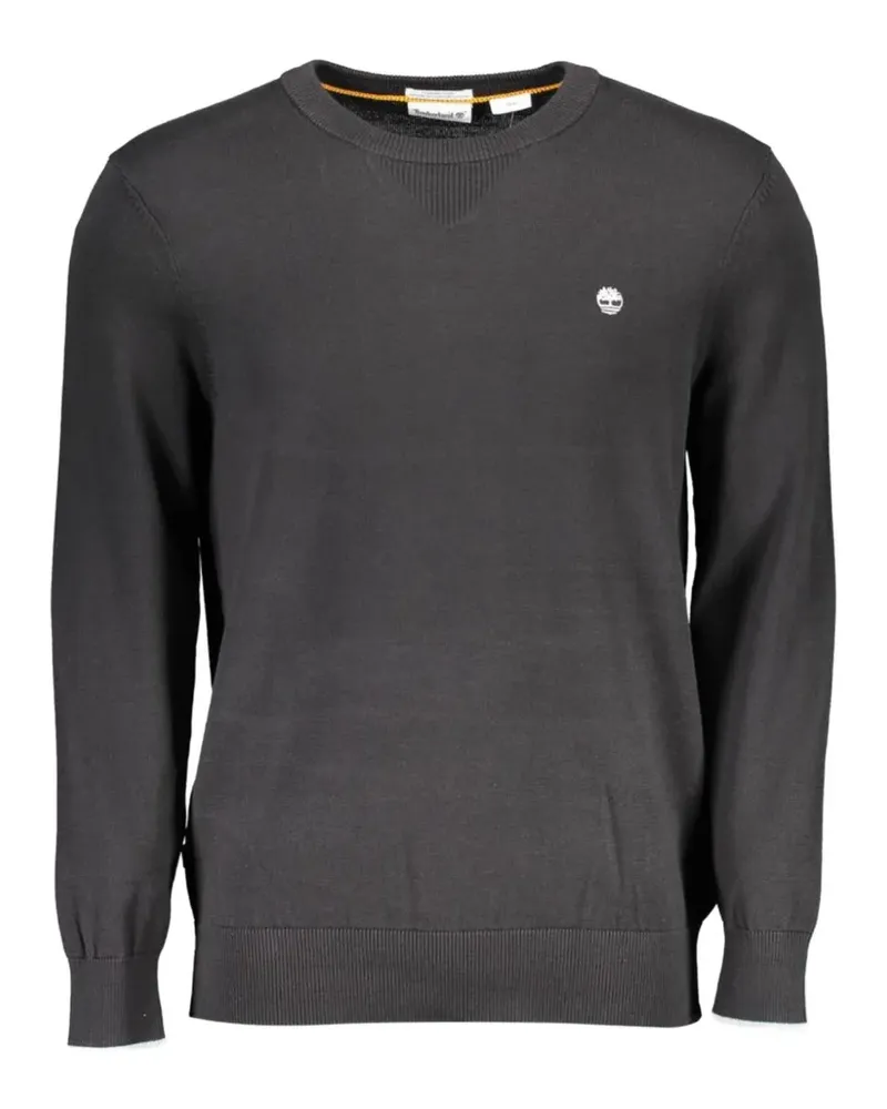 Timberland logo-embroidered crew neck sweater - Schwarz Schwarz
