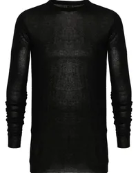 Rick Owens Gestrickter Biker Level Pullover Schwarz