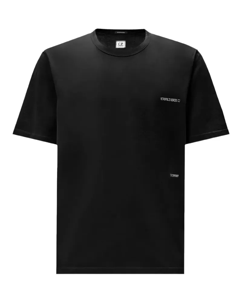 C.P. Company Metropolis Series T-Shirt mit grafischem Print - Schwarz Schwarz