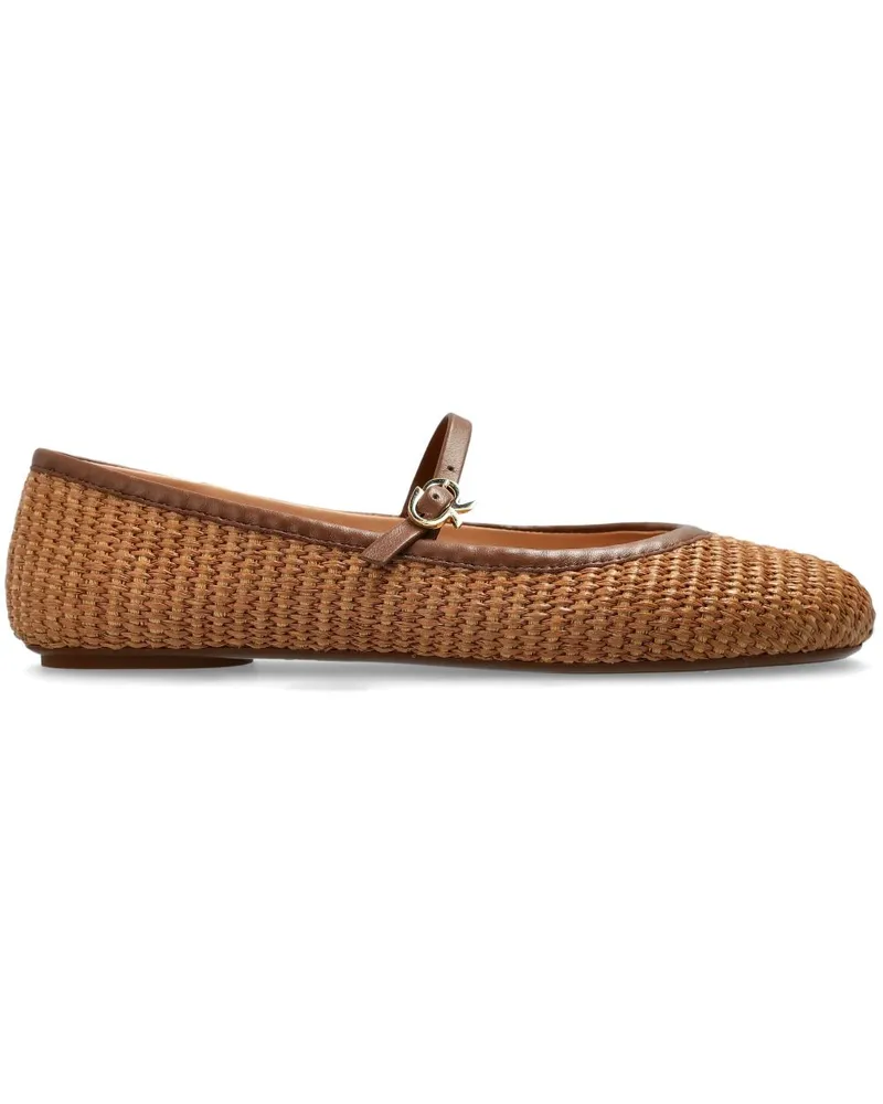 Gianvito Rossi Carla Ballerinas - Braun Braun