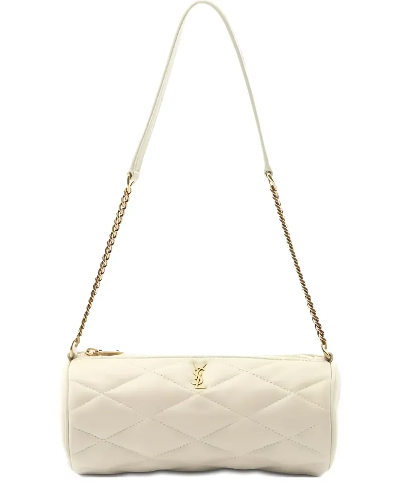 Saint Laurent Schultertasche mit Rautensteppung - Weiß Weiß