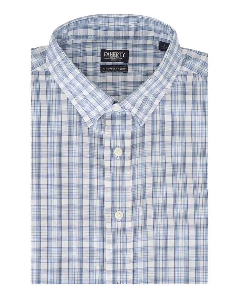 Faherty Kariertes Hemd - Blau Blau