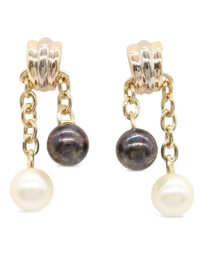 Cartier 2010s Trinity Pearl Ohrringe - Gold Gold
