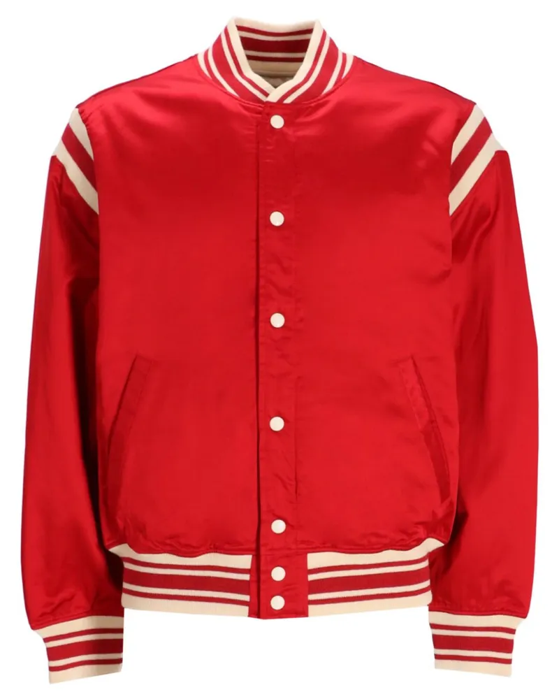 Ralph Lauren Bomberjacke im College-Look - Rot Rot