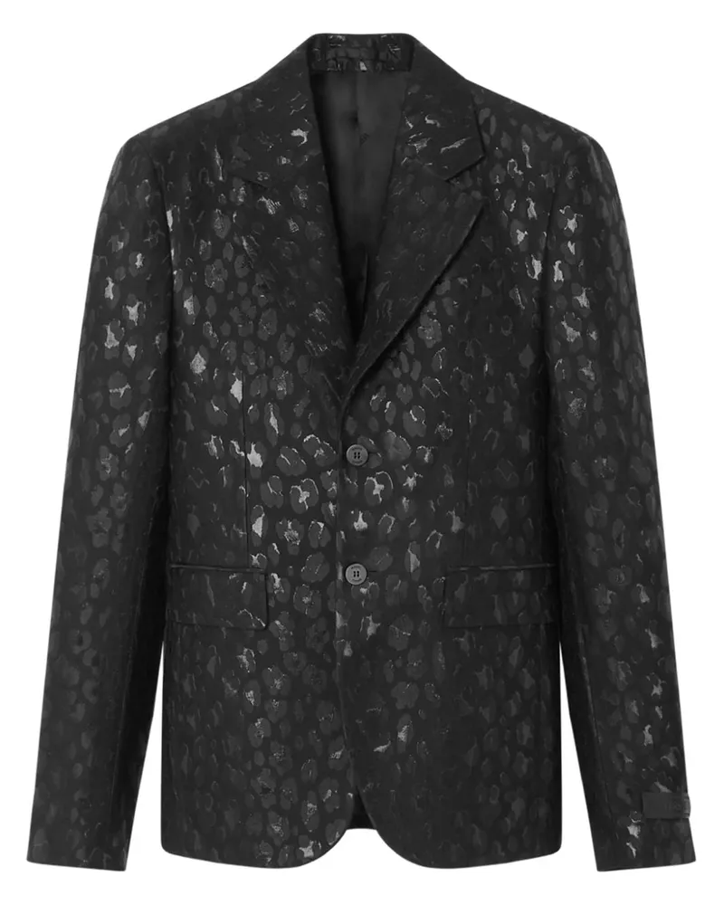 Versace Sakko mit Print - Schwarz Schwarz