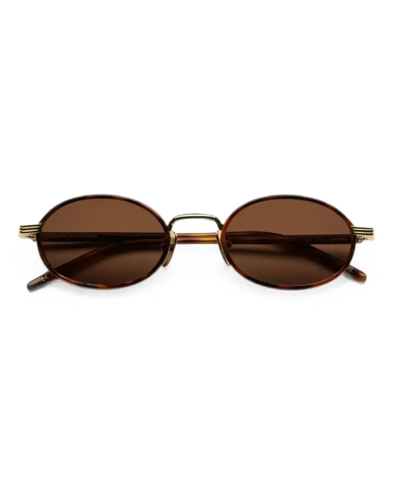 CHIMI Lea Sonnenbrille mit ovalem Gestell - Braun Braun
