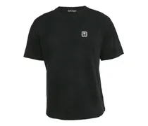 T-Shirt mit Palmen-Patch - Schwarz