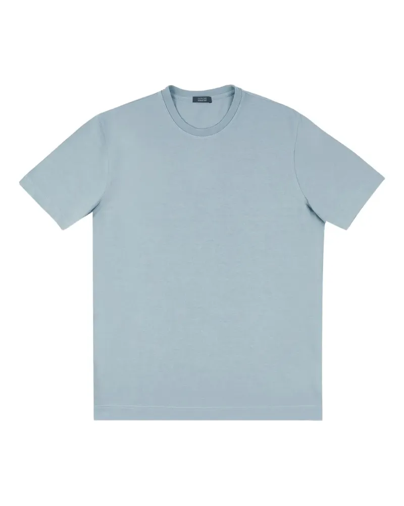 Zanone Klassisches T-Shirt - Blau Blau