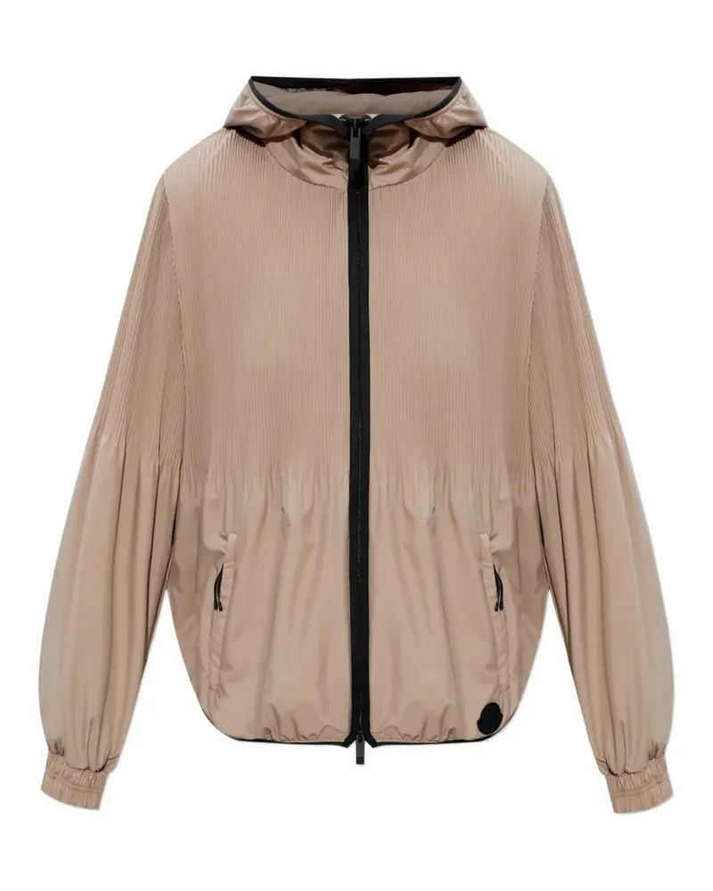 Moncler Jacke mit Logo-Patch - Nude Nude