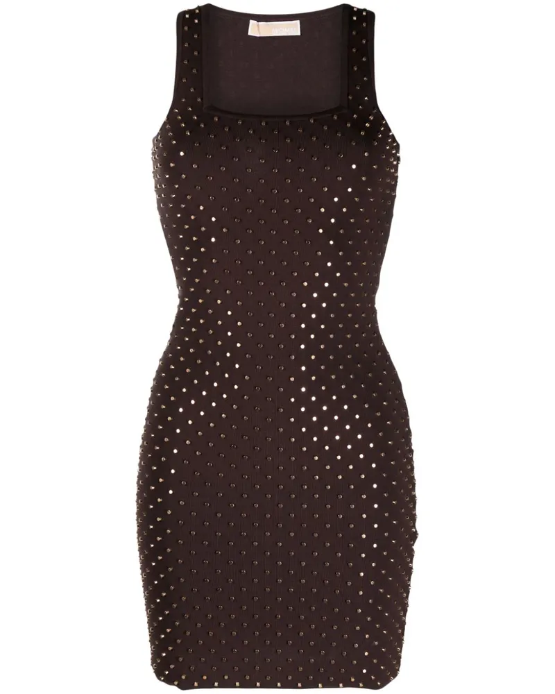 Michael Kors Ärmelloses Kleid mit Nieten - Braun Braun