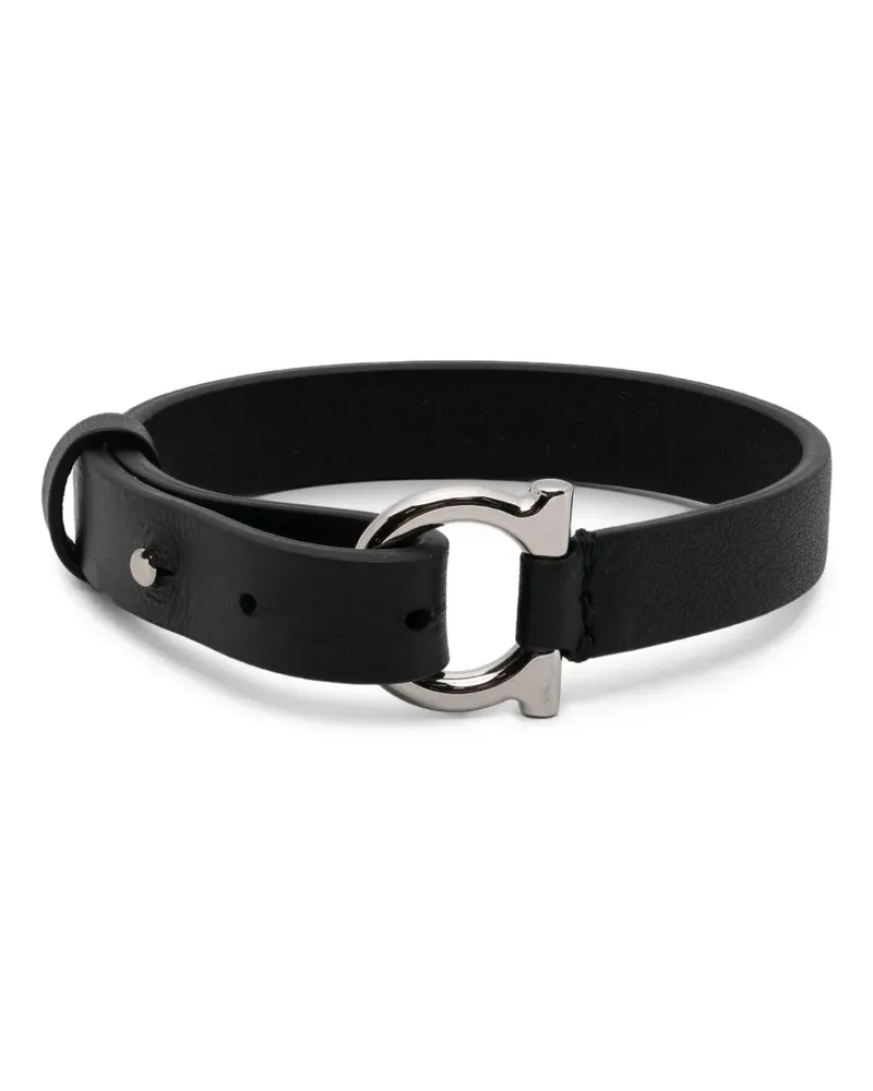Ferragamo leather bracelet - Schwarz Schwarz