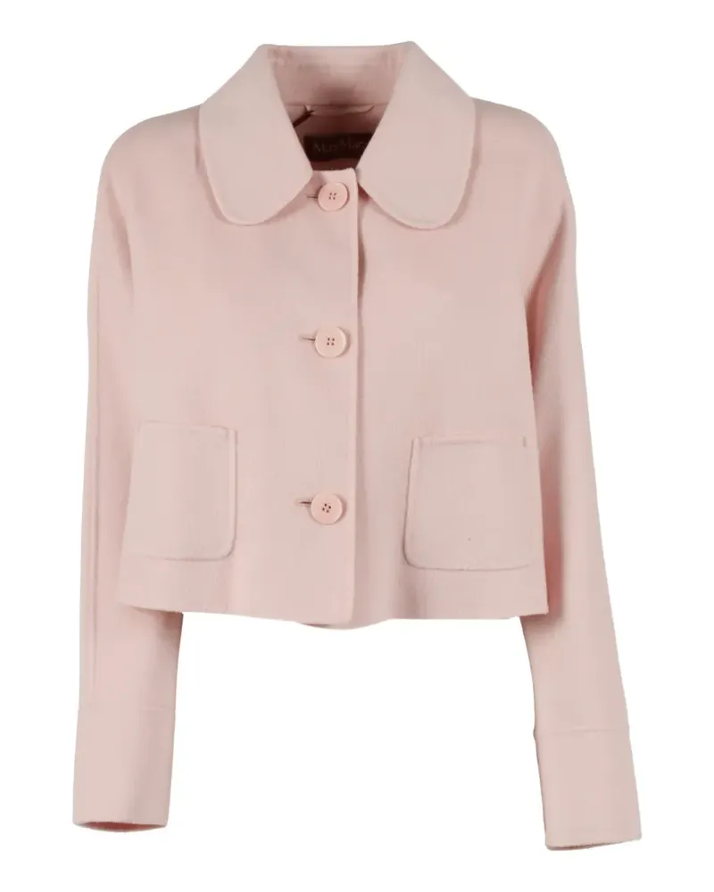 Max Mara buttoned patch-pocket jacket - Rosa Rosa