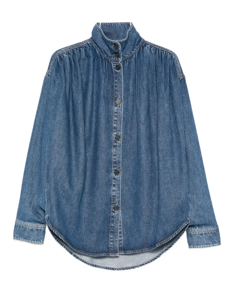 IRO Julie button high-neck denim jacket - Blau Blau