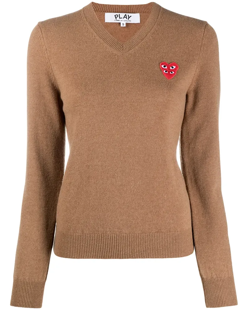 Comme des Garçons Pullover mit Logo-Stickerei - Braun Braun
