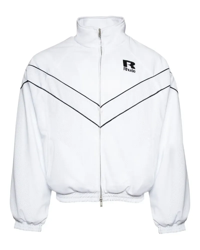 RHUDE Piping Raglan Jacke - Weiß Weiß