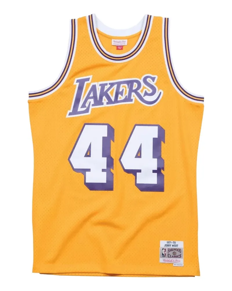 Mitchell & Ness NBA LA Lakers 71 Jerry West Authentic Trägershirt - Gelb Gelb