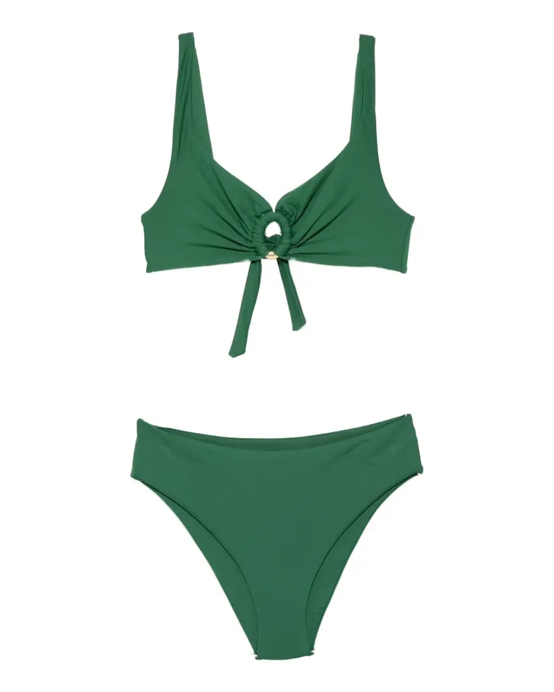FISICO-Cristina Ferrari ring-detail knoted bikini - Grün Grün