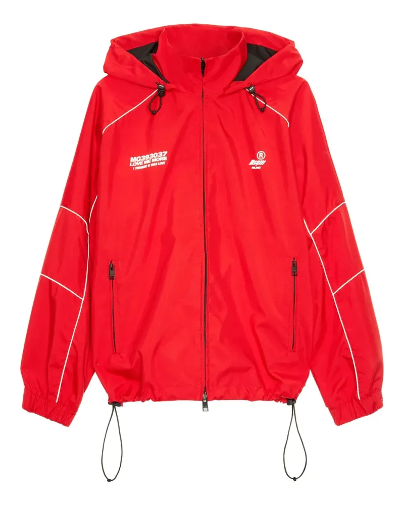MSGM hooded jacket - Rot Rot