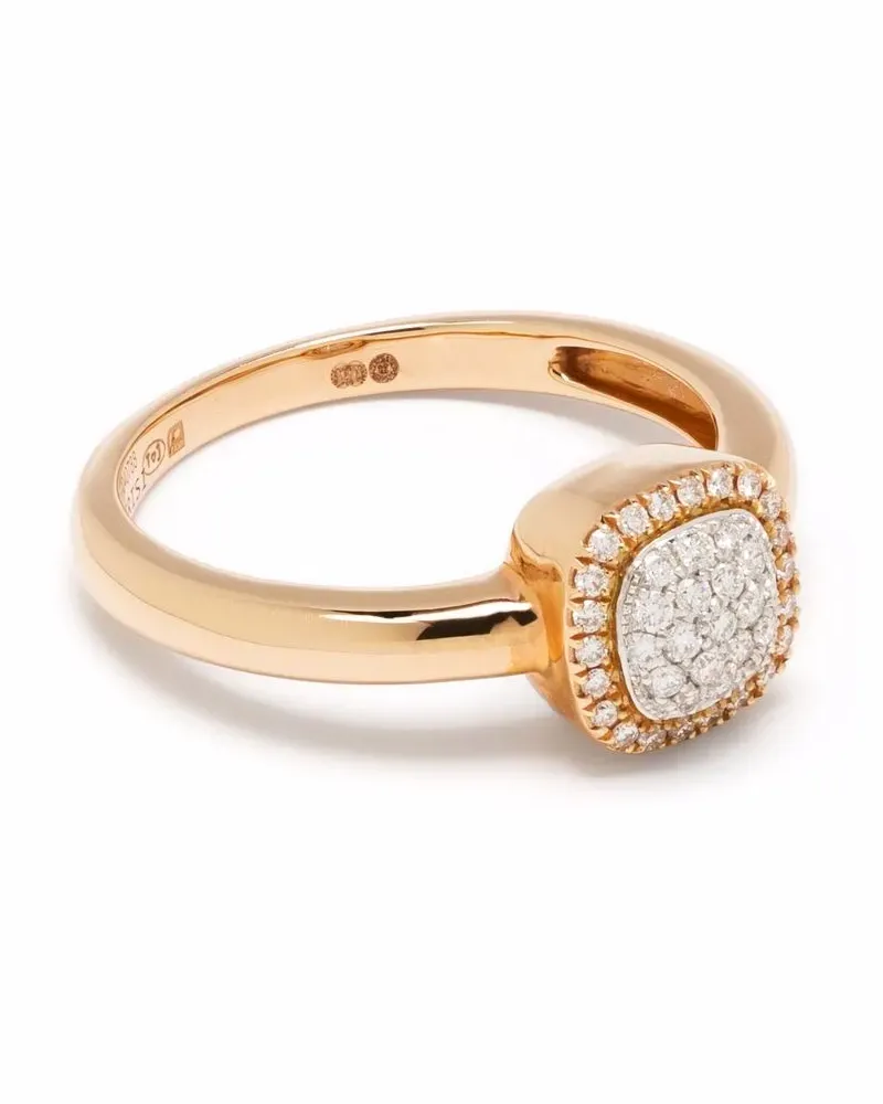 TIRISI 18kt Milano Sweeties Rotgoldring mit Diamanten - Rosa Rosa
