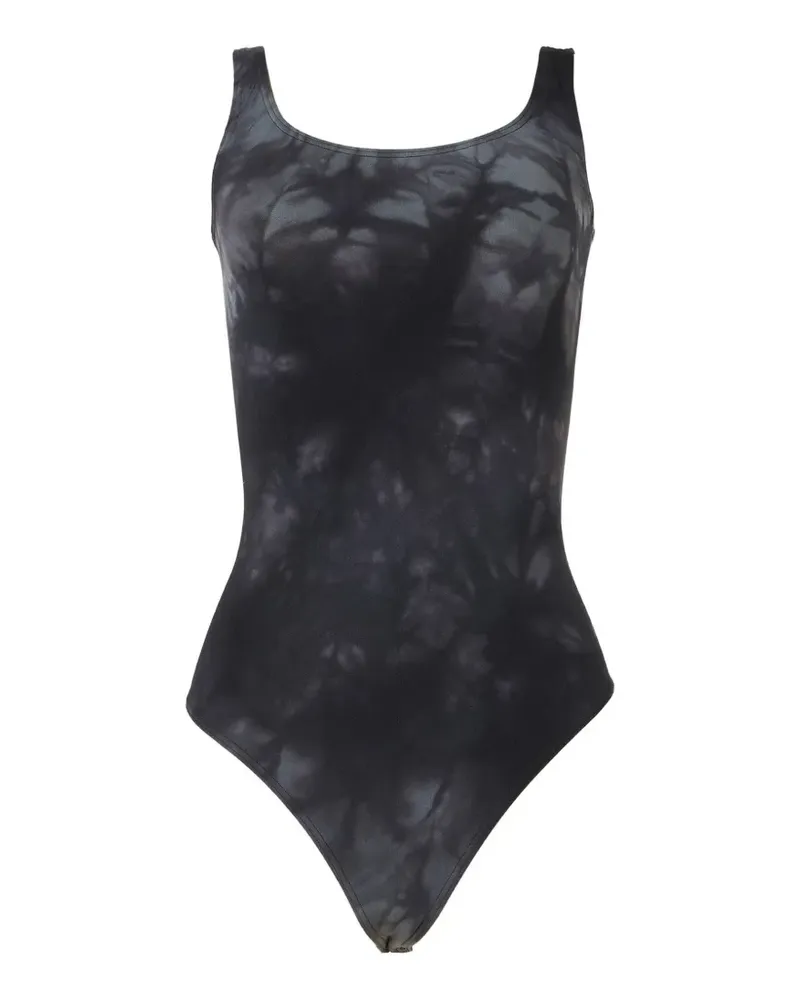 Wolford Fatal Body mit Batikmuster - Schwarz Schwarz