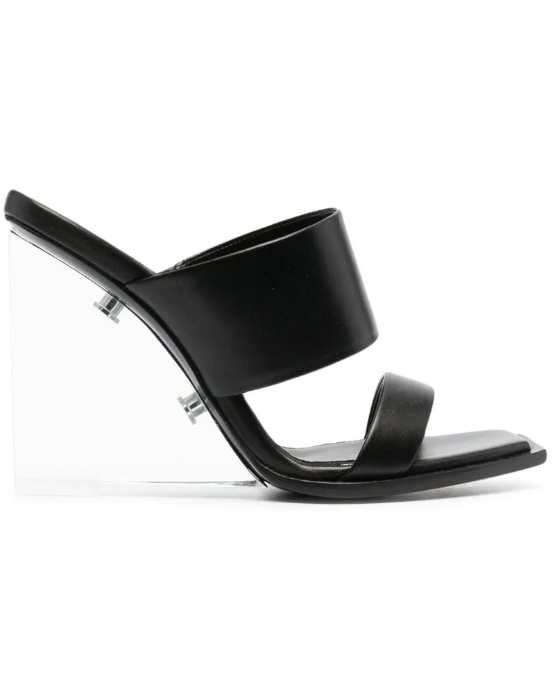 Alexander McQueen Shard Wedge-Sandalen 115mm Schwarz