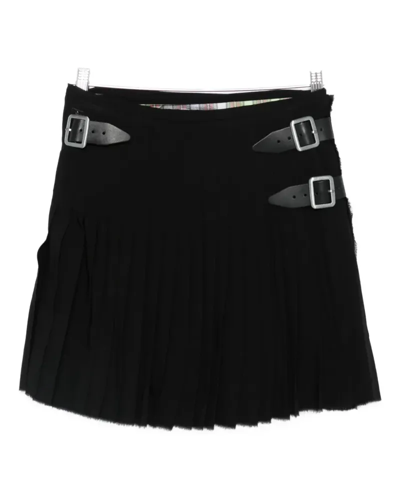 Vivienne Westwood Kilt buckle pleated mini skirt - Schwarz Schwarz