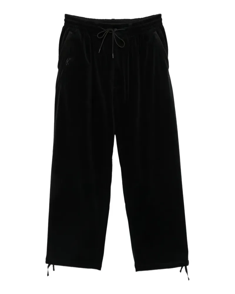 Y-3 Hose in Samtoptik - Schwarz Schwarz