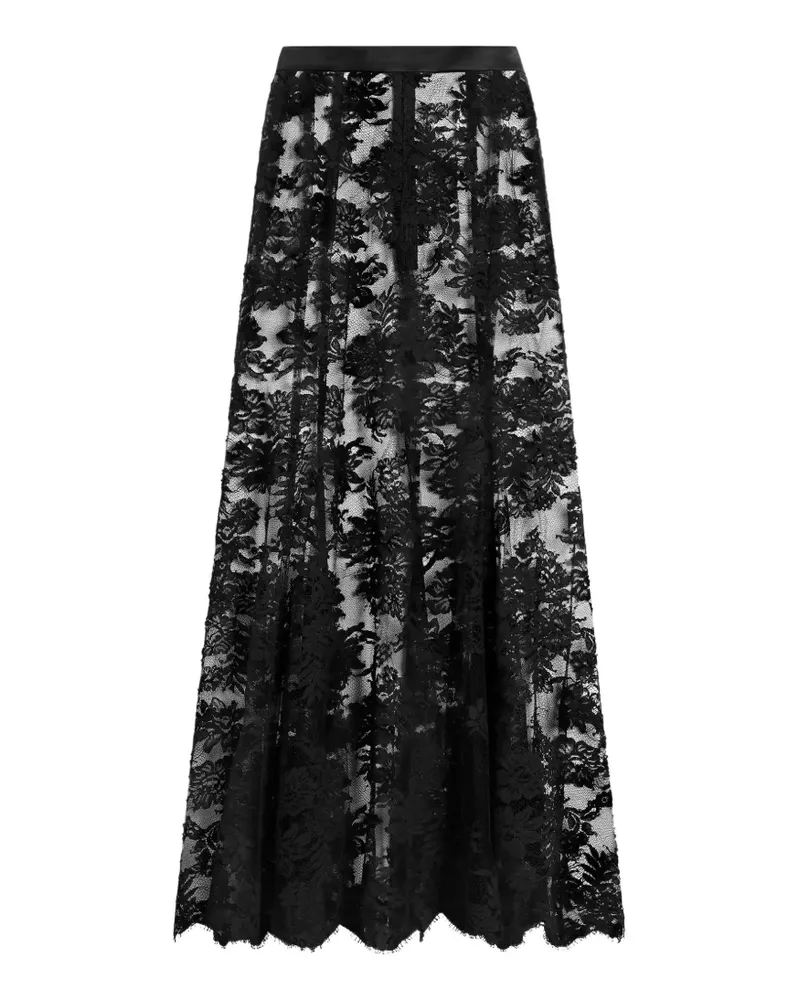 Dolce & Gabbana Rock mit Chantilly-Spitze - Schwarz Schwarz