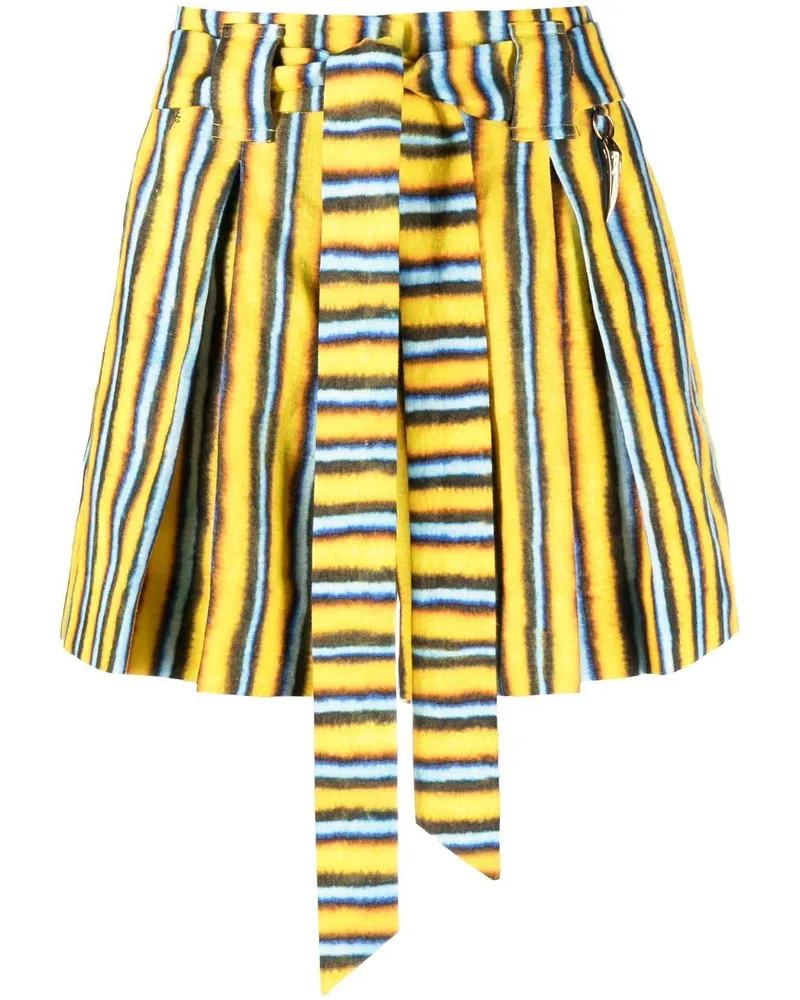 Roberto Cavalli Gestreifte Shorts - Gelb Gelb
