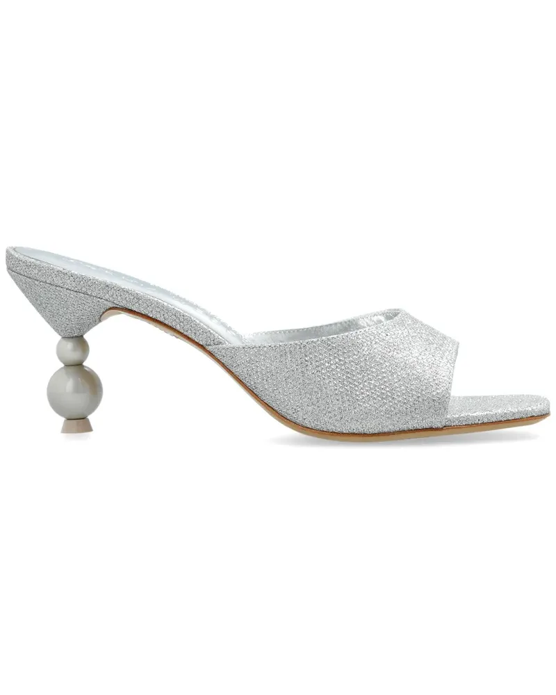 Sophia Webster Perla Mules 70mm - Silber Silber