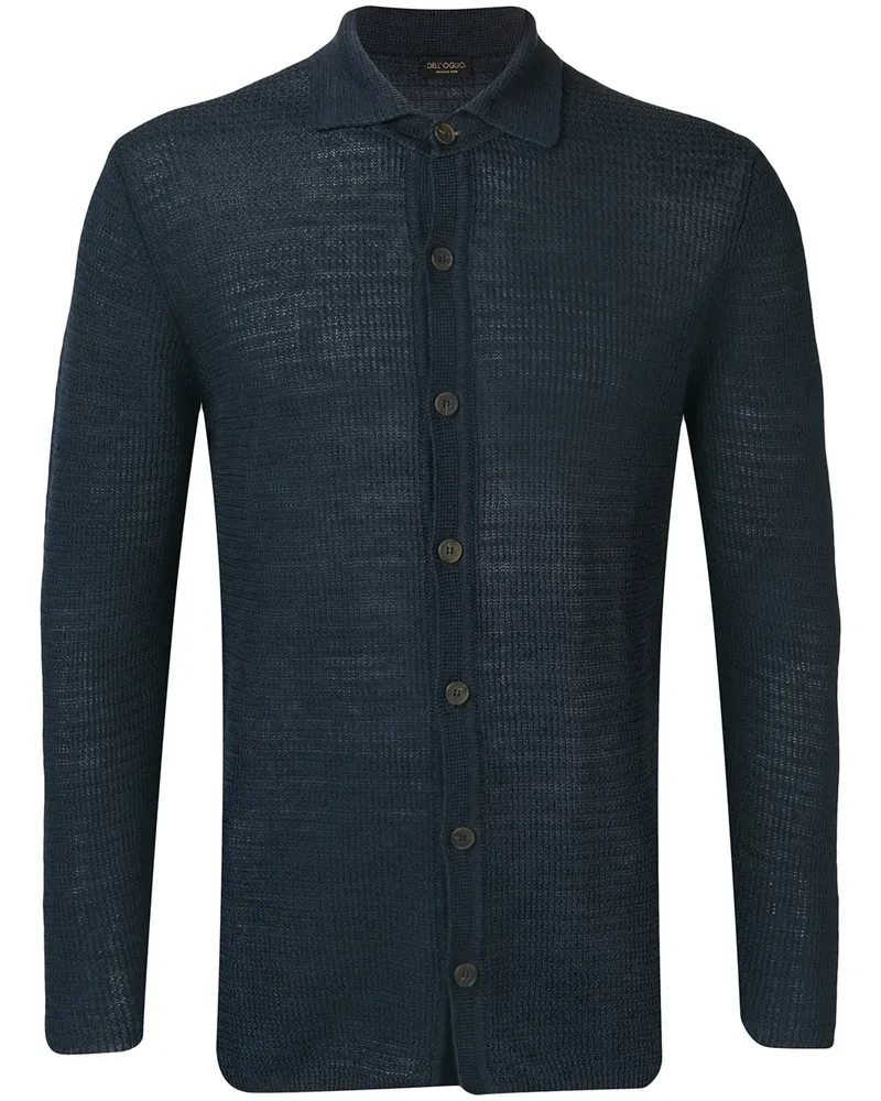 Dell'oglio Cardigan mit schmalem Schnitt - Schwarz Schwarz