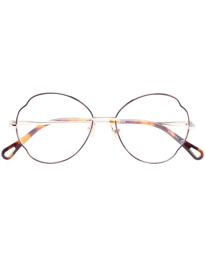 Chloé Brille mit rundem Gestell - Braun Braun