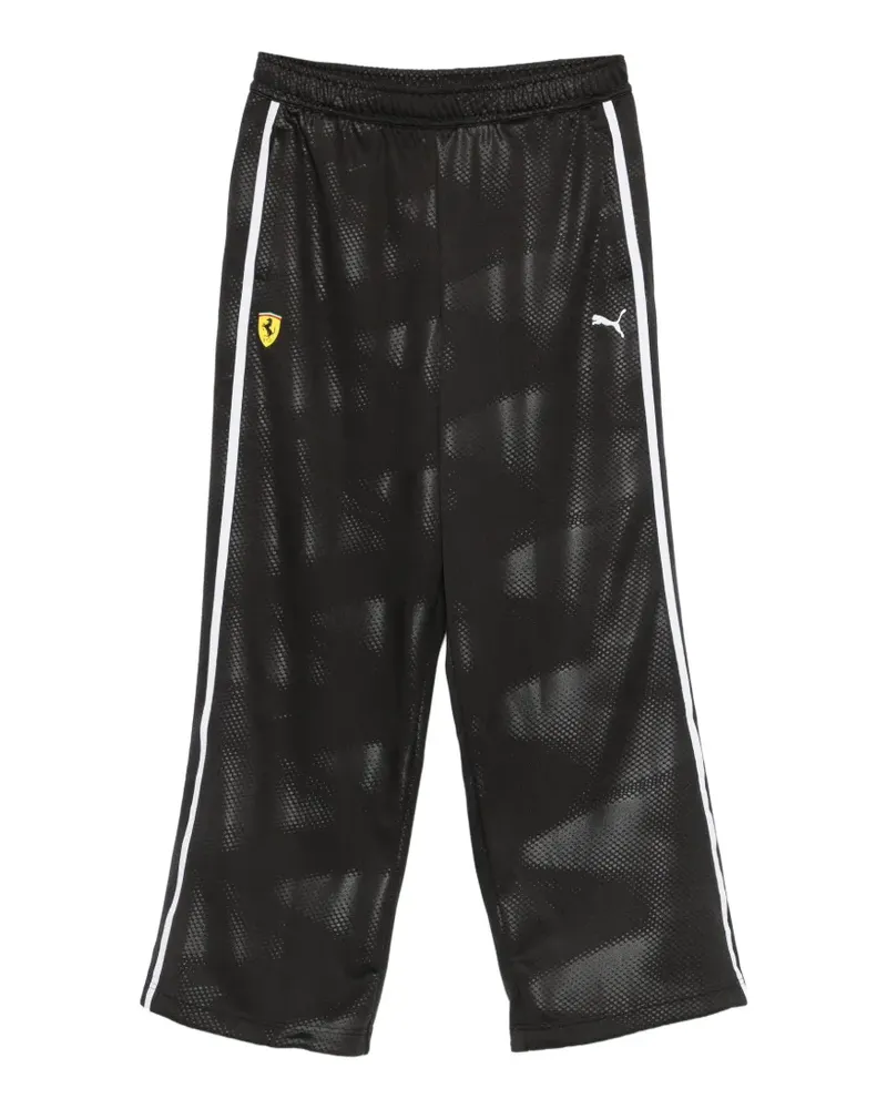 Puma x Scuderia Ferrari T7 logo detail track pants - Schwarz Schwarz