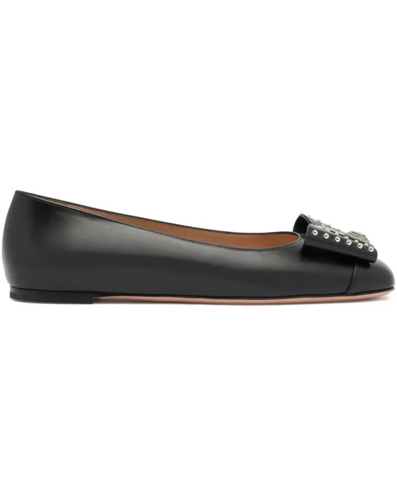Bally B-Bow Ballerinas mit Nieten - Schwarz Schwarz