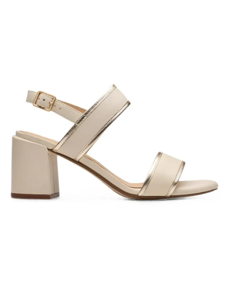 Clarks Ezoria Sling Sandalen mit Metallic-Besatz - Nude Nude