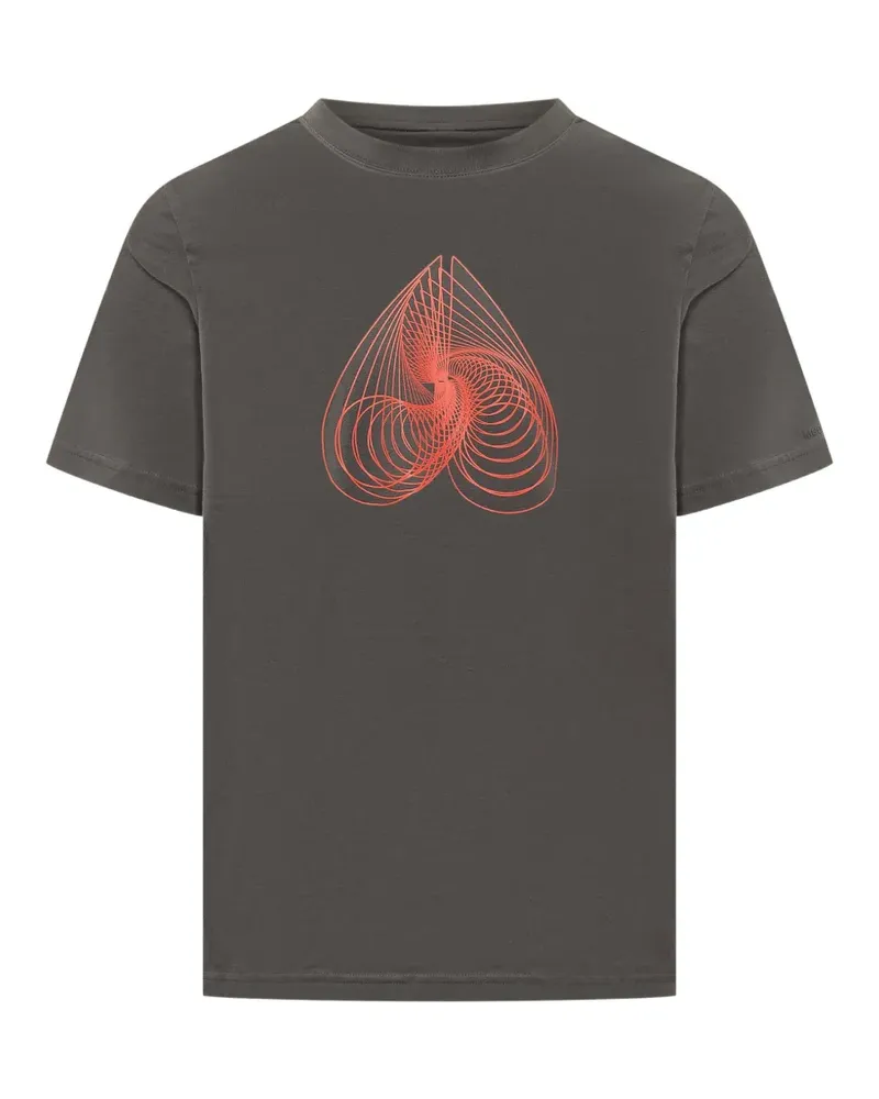 Moose Knuckles T-Shirt mit grafischem Print - Grau Grau