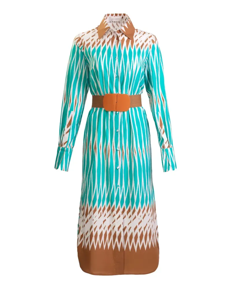 Silvia Tcherassi Ronzone Midikleid - Blau Blau