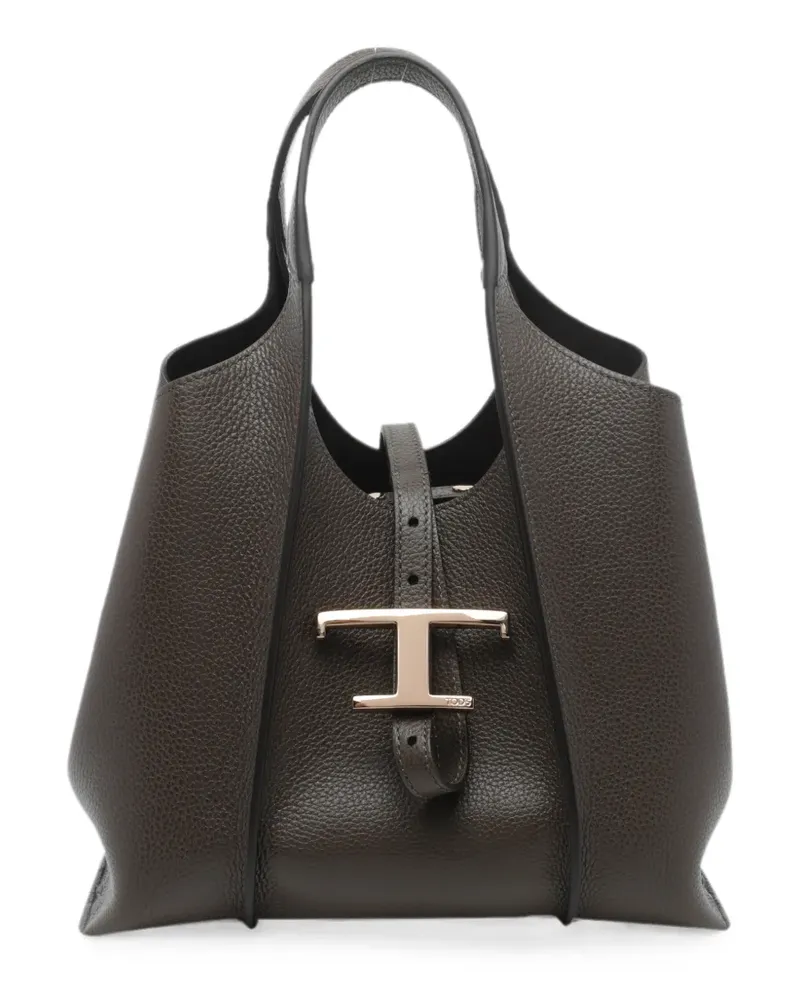 TOD'S mini T-Timeless leather tote bag - Grün Grün