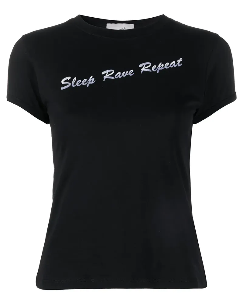 COPERNI T-Shirt mit Slogan - Schwarz Schwarz