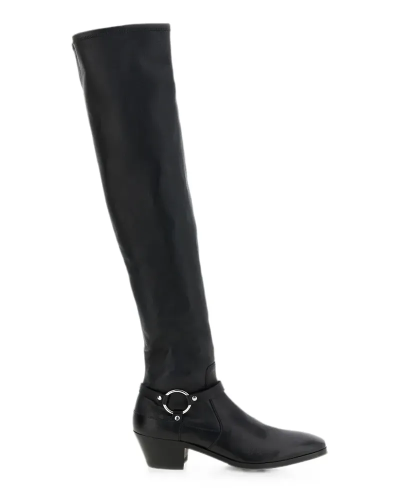 Tom Ford leather Clint thigh-high boots - Schwarz Schwarz
